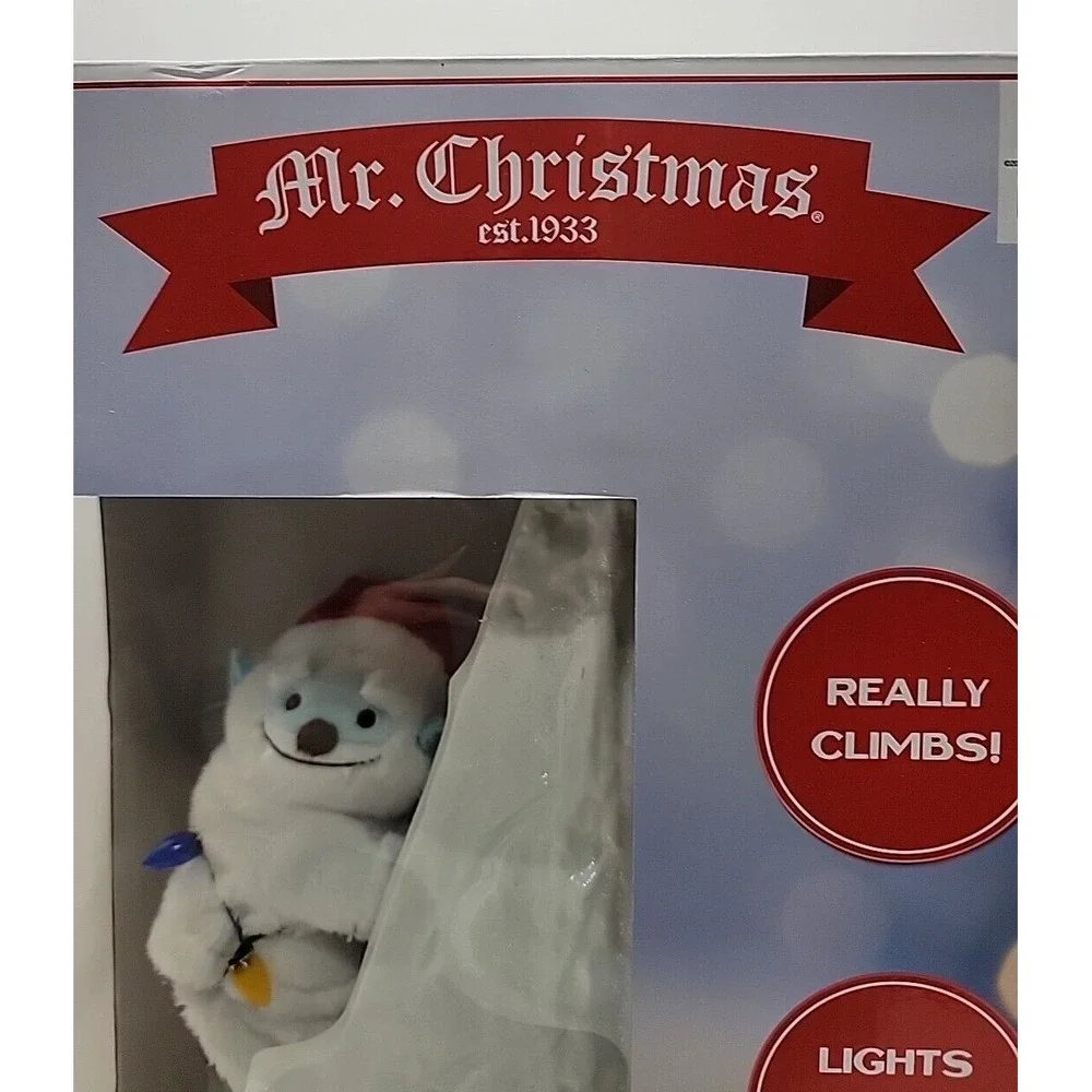 Mr ChristmasYeti Mountain Climber Musical Lighted Animated 18.5